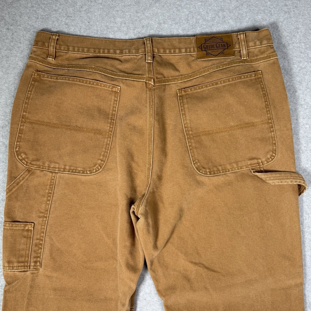 Lot Of 2 Vintage Guide Gear Mens 40x30 Double Knee Cotton Canvas Carpenter Pants - Picture 7 of 16